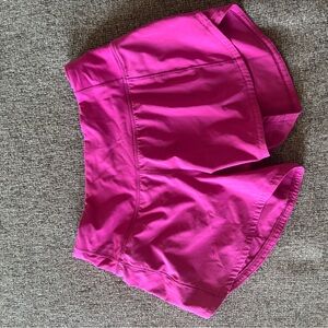 lululemon athletica Bright Pink Run Shorts